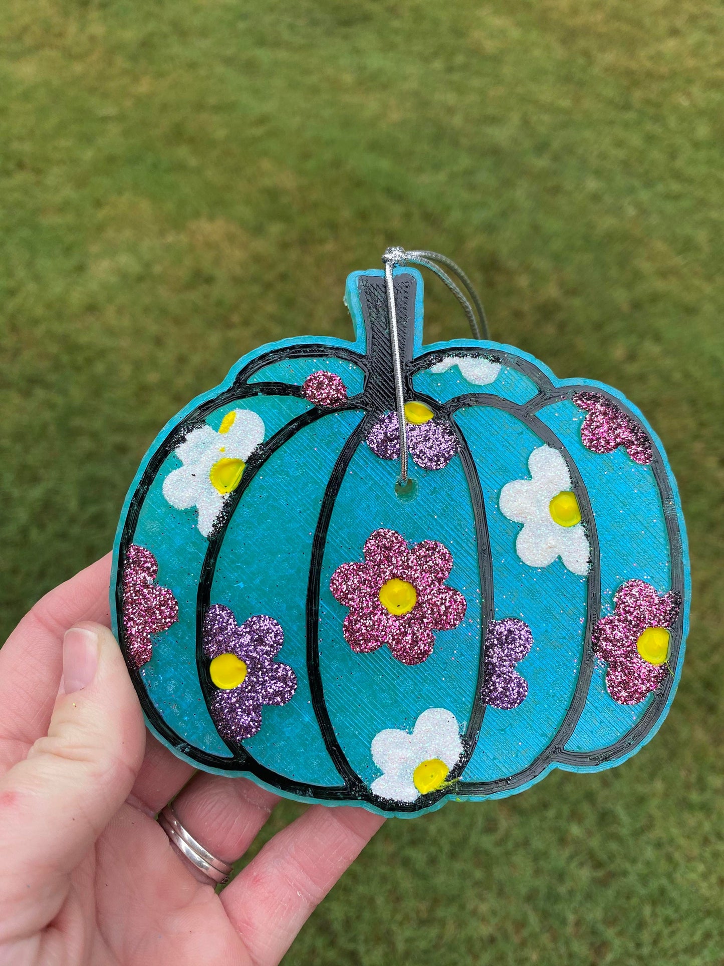 Floral Pumpkin Car Freshies, Floral Ghost Car Freshies