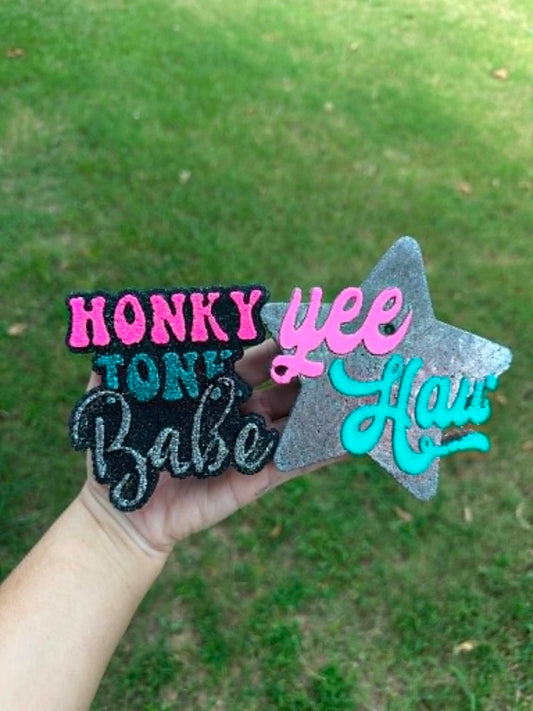 Western Car Freshies, Honkytonk babe Freshie, YeeHaw Car Freshies