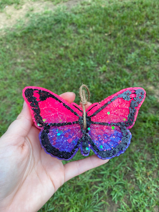 Butterfly Car Freshie, Car Scent, Car Freshener, Custom Car Scent, Aroma Bead Freshies
