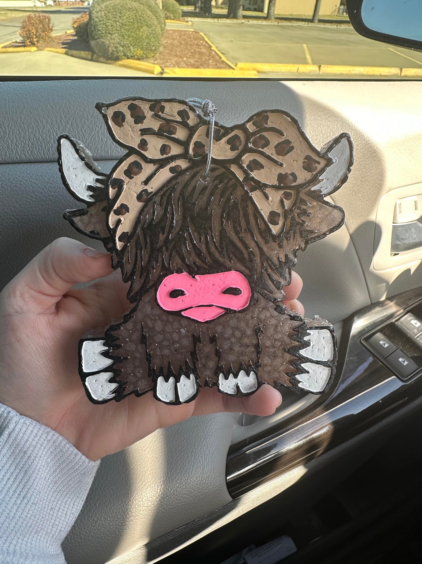 Highland Cow Car Freshies, Cow Car Freshies, Highland Freshies, Wholesale Freshies, Custom Car Freshies