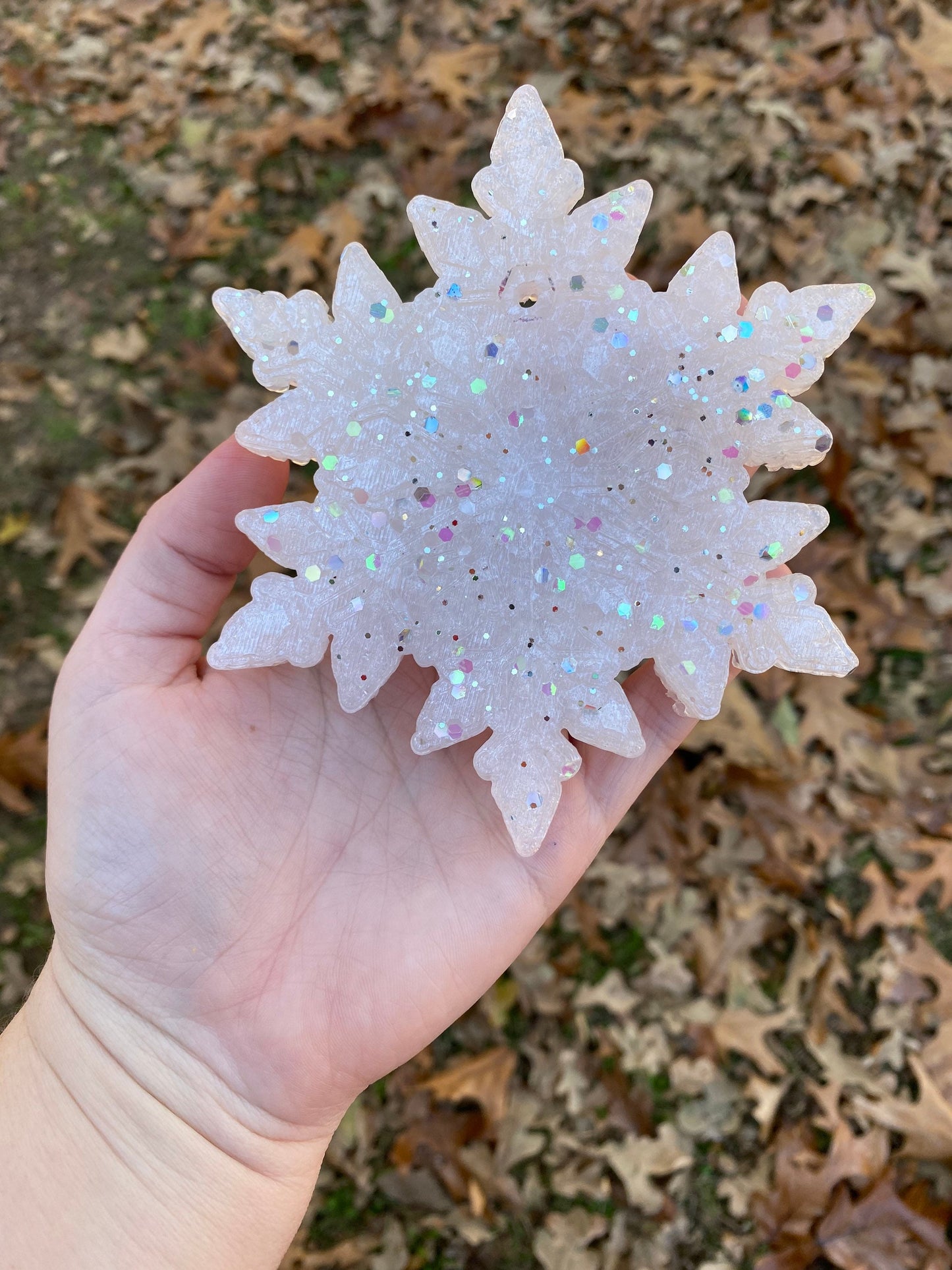 Snowflake Car Freshie, Car Scent, Car Freshener, Aroma Bead Car Scents, Christmas Car Freshener