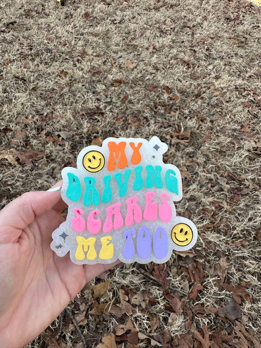 My Driving Scares Me Too Freshies, Retro Car Freshies, Wholesale Freshies, Western Freshies