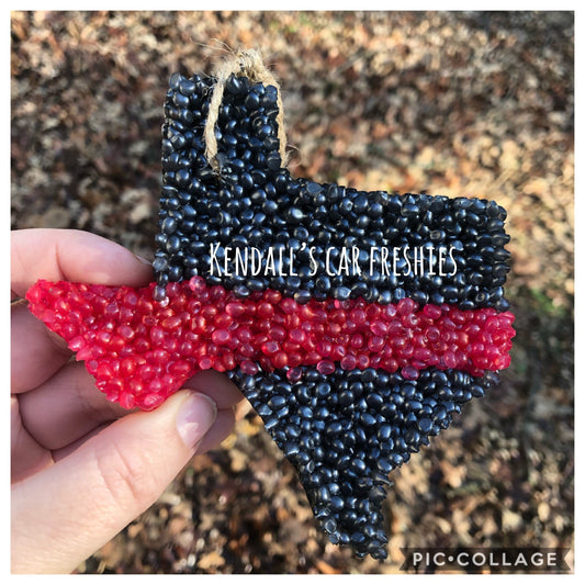Texas Red Line car freshie|candle