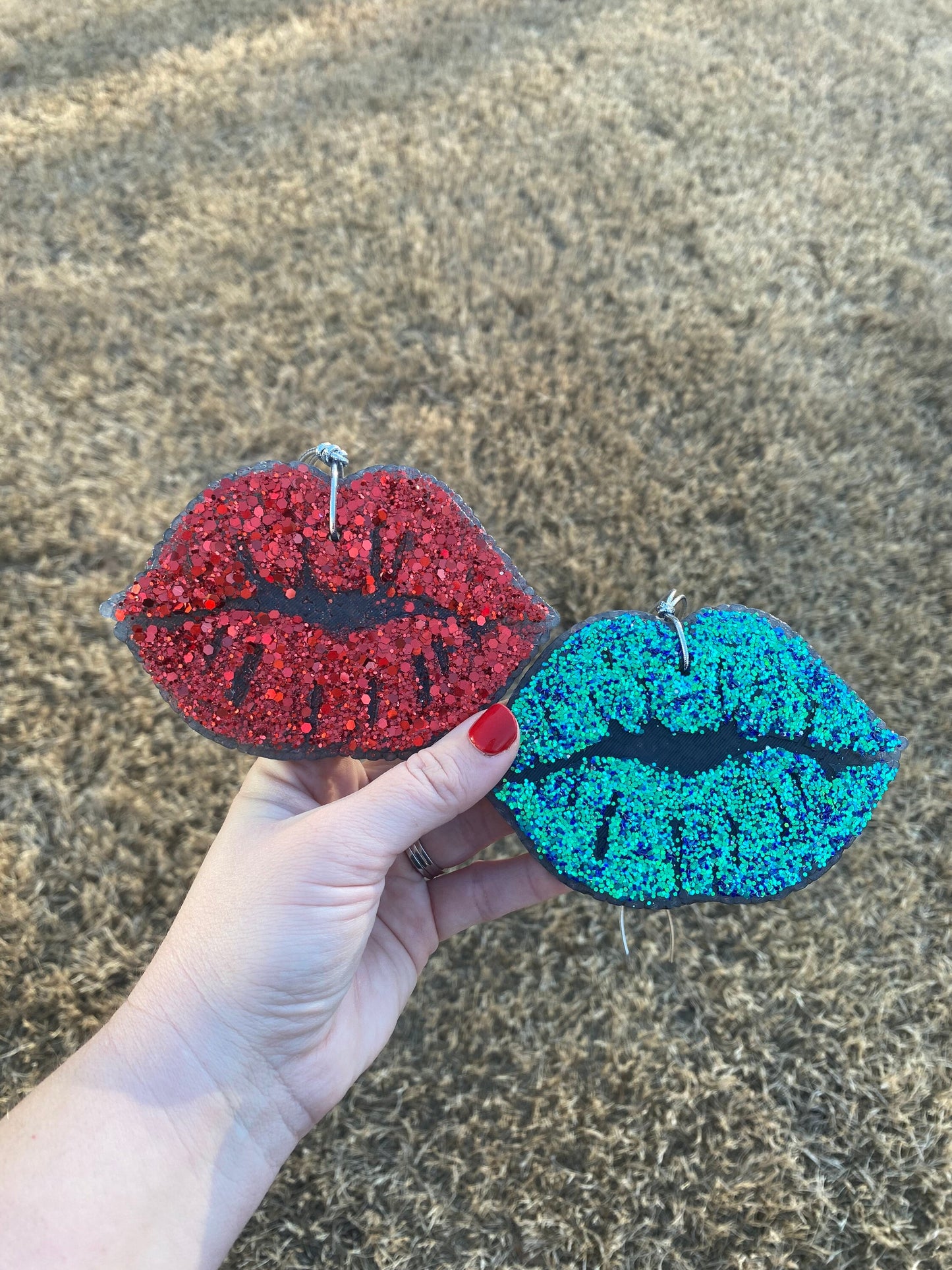 Glitter lips car Freshie, Car Scent, Aroma Bead Car Scents, Western Car FRESHIES, Valentine’s Day FRESHIES