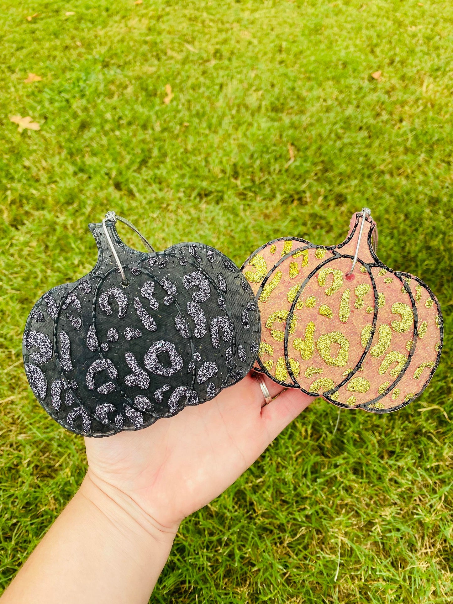 Leopard Print Pumpkin Car Freshies, Leopard Pumpkin Freshies,Fall Car Freshies, Halloween Car Freshies, Wholesale Car Freshies