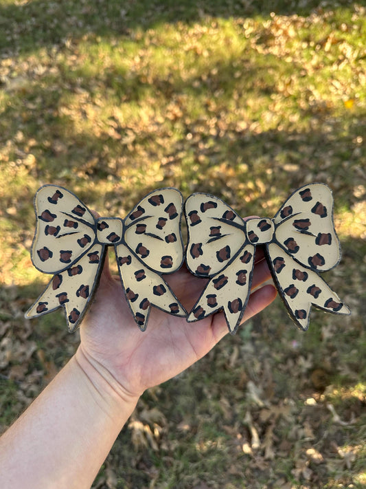 Leopard Bow Car Freshies, Bow Car Freshies, Bow Car Freshie, Western Car Freshies, Wholesale Freshies, Custom Car Freshies,