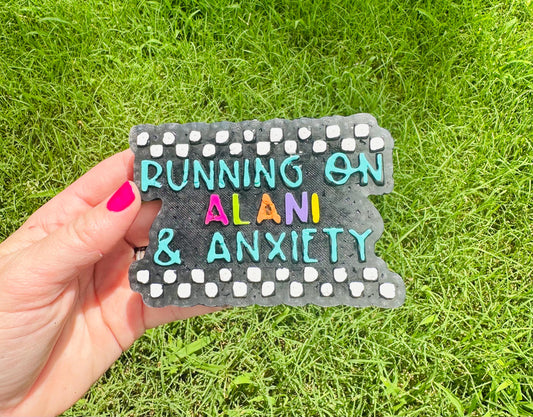 Running on Alain and Anxiety Car Freshie, Wholesale Car Freshies, Custom Car Freshies, Alani Car Freshies