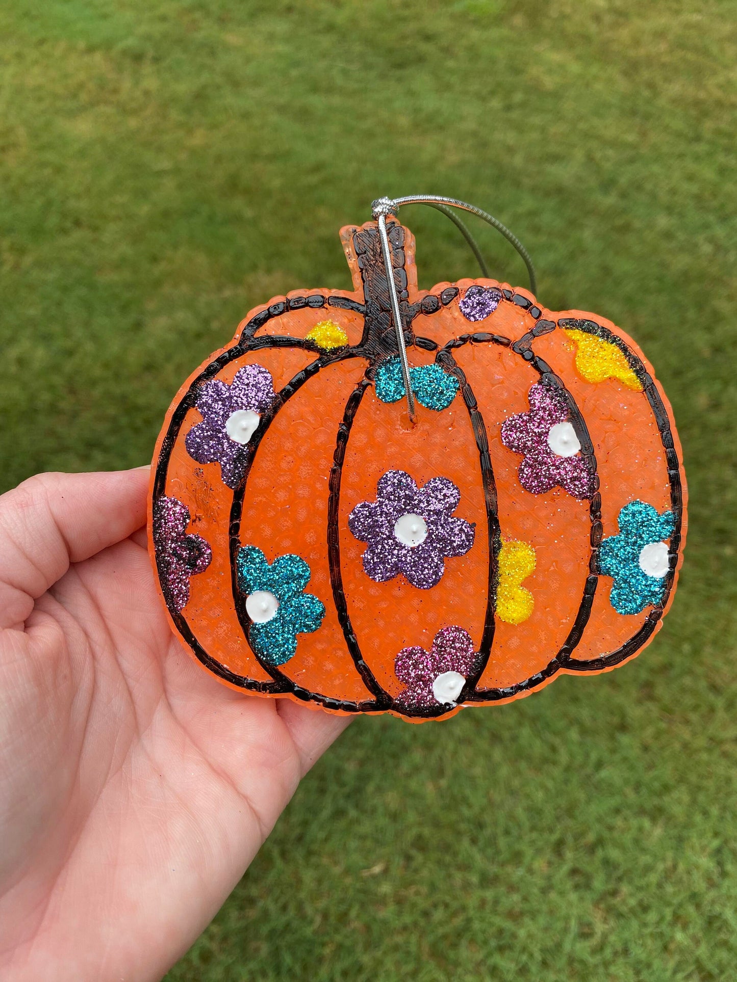 Floral Pumpkin Car Freshies, Floral Ghost Car Freshies