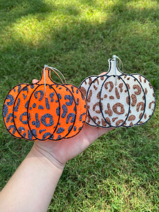 Leopard Print Pumpkin Car Freshies, Leopard Pumpkin Freshies,Fall Car Freshies, Halloween Car Freshies, Wholesale Car Freshies