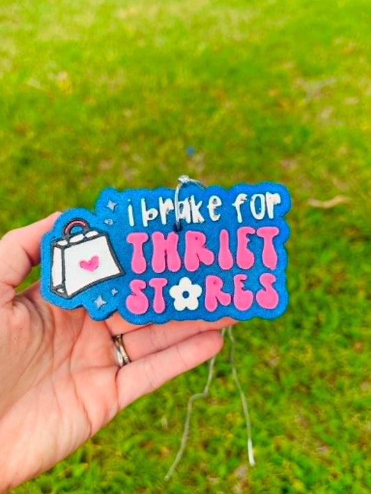I Brake for Thrift Stores Car Freshies, Wholesale Car Freshies