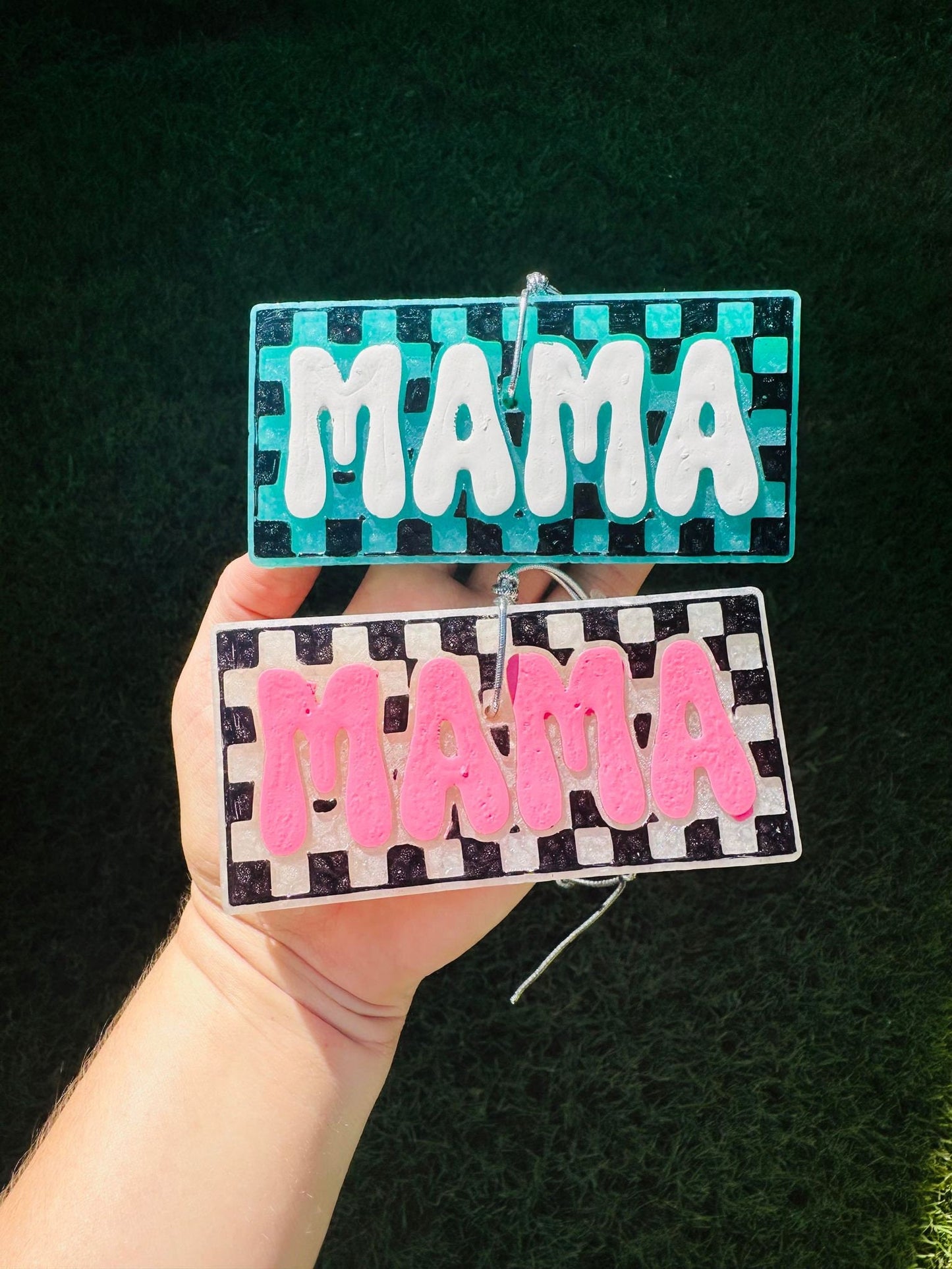 Checkered Mama Car Freshie, Mama Car Freshies, Wholesale Car Freshies, Western Car Freshies