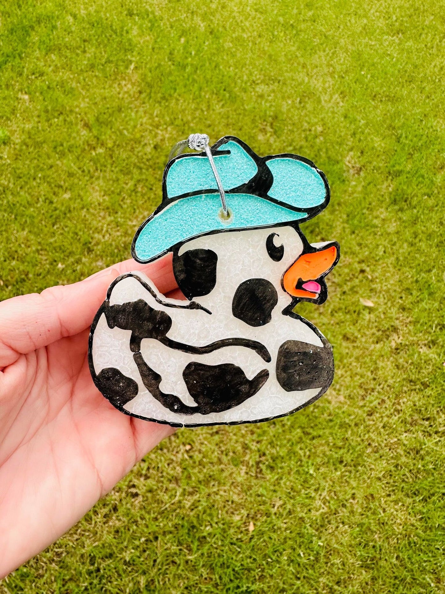 Cowboy Duck Car Freshies, Cowprint Duck Car Freshies, Western Car Freshies, Wholesale Car Freshies