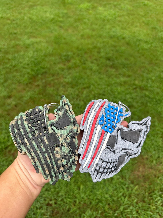 Skull Flag Car Freshie, Punisher Car Freshie, Men’s Car Freshies