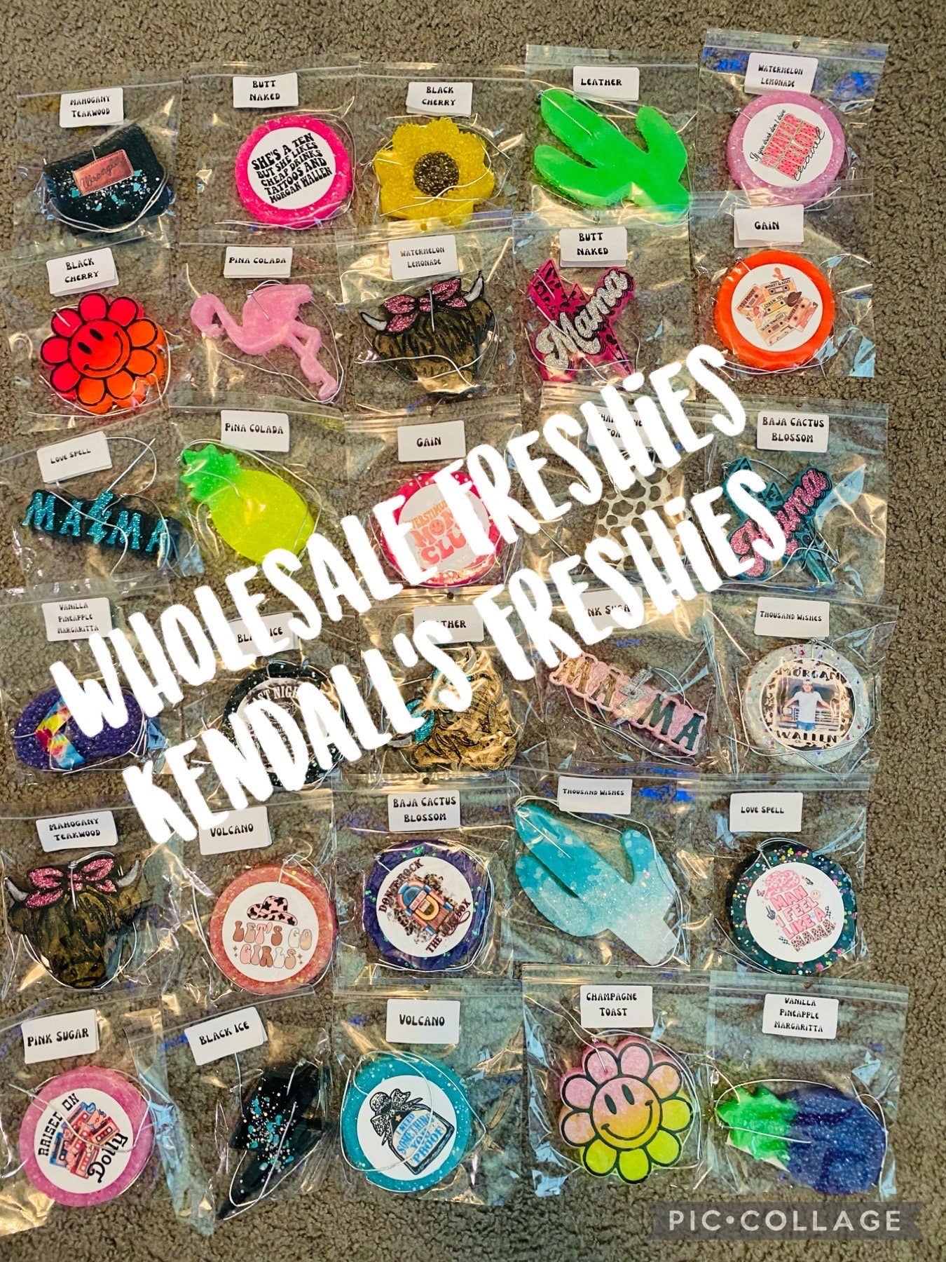 Wholesale Car Freshies, Car Scents, Car Fresheners, Aroma Bead Freshies 10/15/20 Pack READ ITEM DETAILS