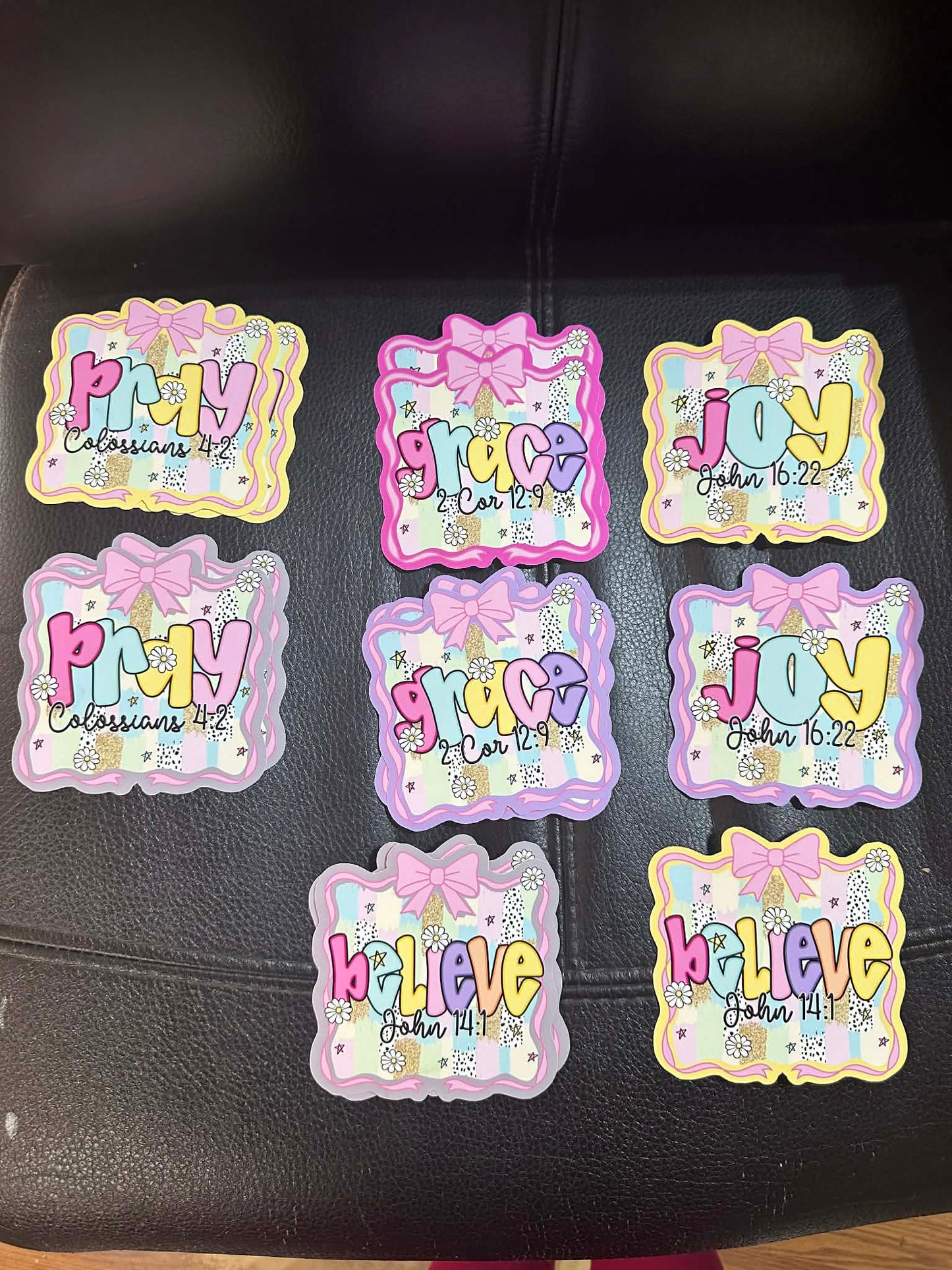 Pray Freshie, Believe Freshie, Grace Freshies, Joy Freshies, Christian Freshies, Bow Car Freshies