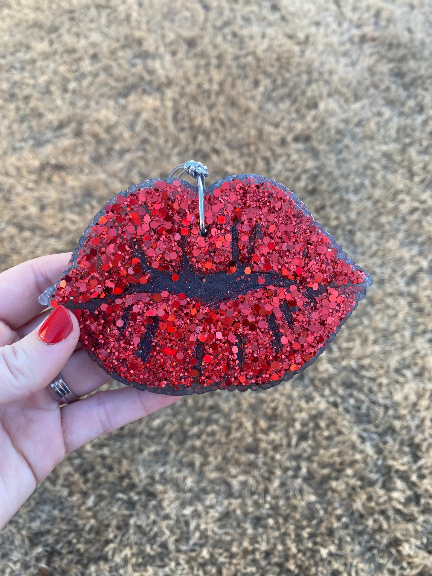 Glitter lips car Freshie, Car Scent, Aroma Bead Car Scents, Western Car FRESHIES, Valentine’s Day FRESHIES