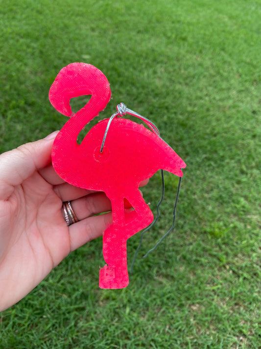 Flamingo Car Freshie, Car Scent, Custom Car FRESHIES, Aroma Bead Car Scents