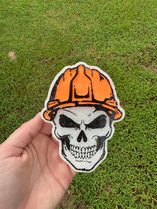 Skull with Hard Hat Car Freshie, Manly Car Freshies, Wholesale Freshies, Men’s Freshies