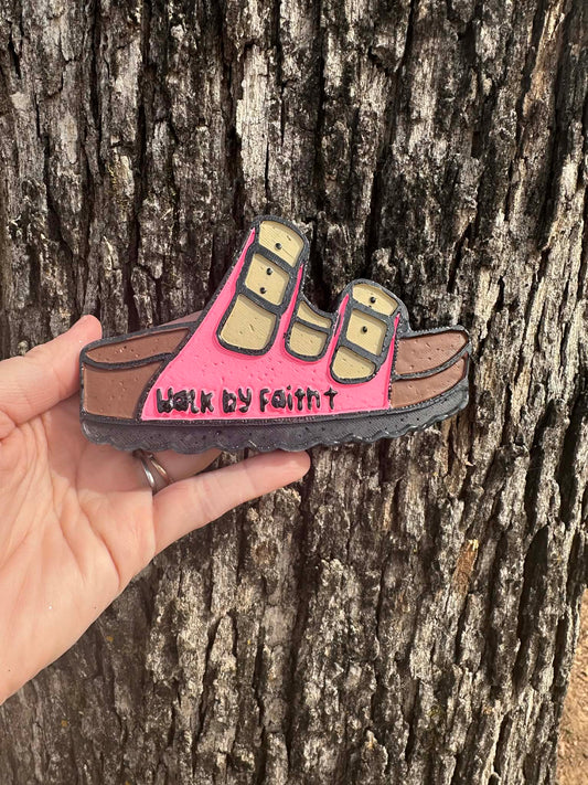 Walk By Faith Shoe Car Freshies, Faith Car Freshies, Christian Car Freshies, Wholesale Car Freshies