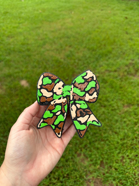 Camo Bow Car Freshie, Bow Car Freshie, Wholesale Car Freshies