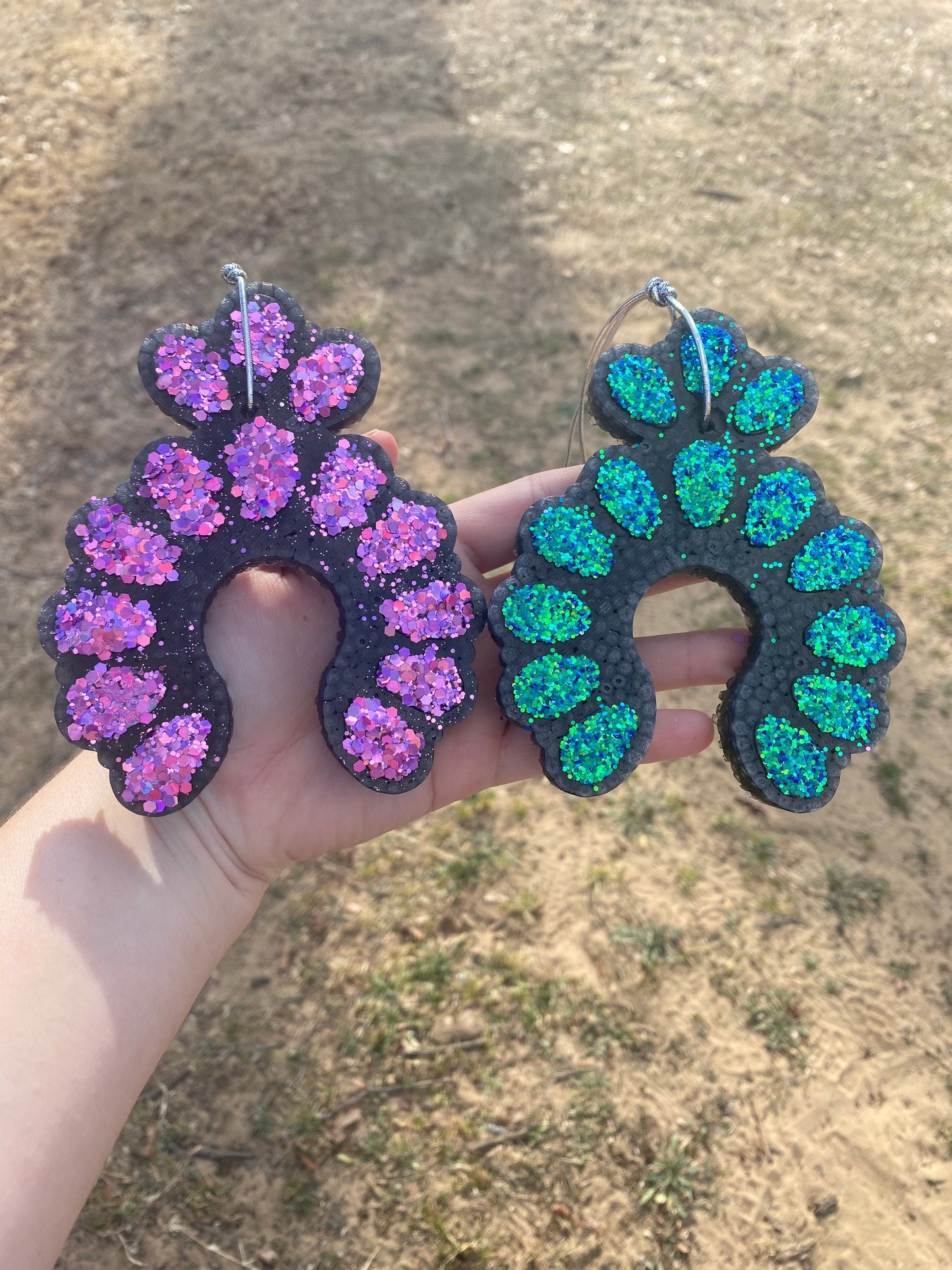 Squash Blossom Car Freshie, Western Car Freshies, Custom Car Freshies, Wholesale car Freshies, Aroma Bead Car Scents
