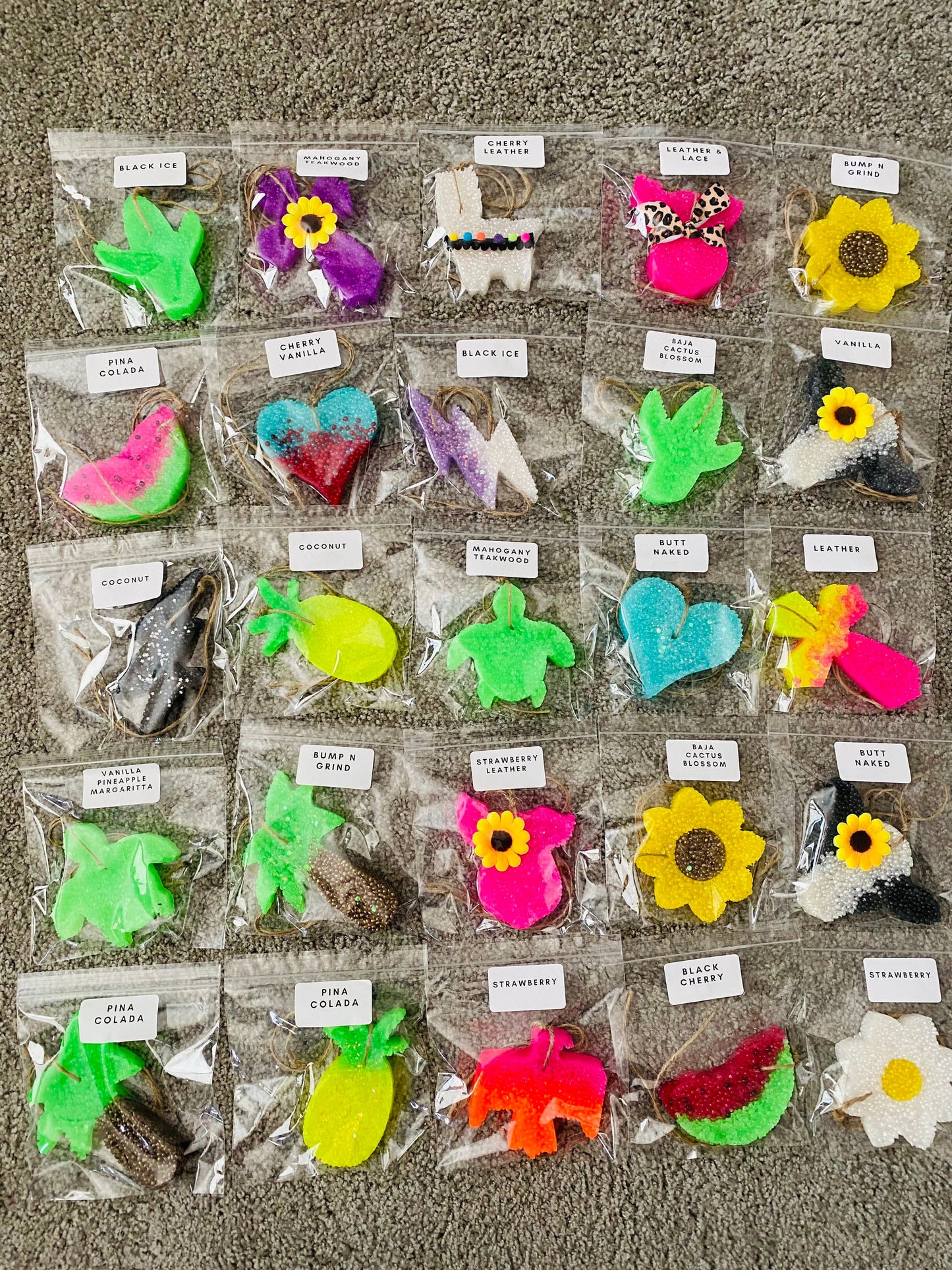 Wholesale Car Freshies, Car Scents, Car Fresheners, Aroma Bead Freshies 10/15/20 Pack READ ITEM DETAILS
