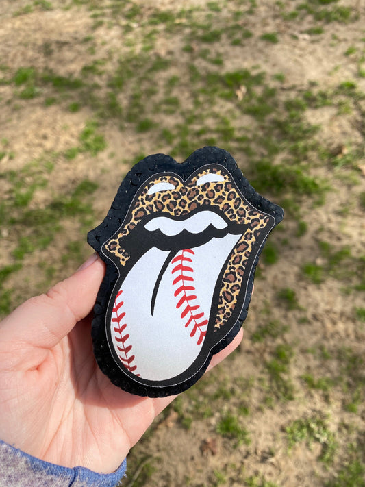 Tongue/Lip Car Freshie, Lip Freshie, Car Scent, Car Freshener, Baseball Tongue Freshie, Custom Card Freshies, Aroma Bead Freshies