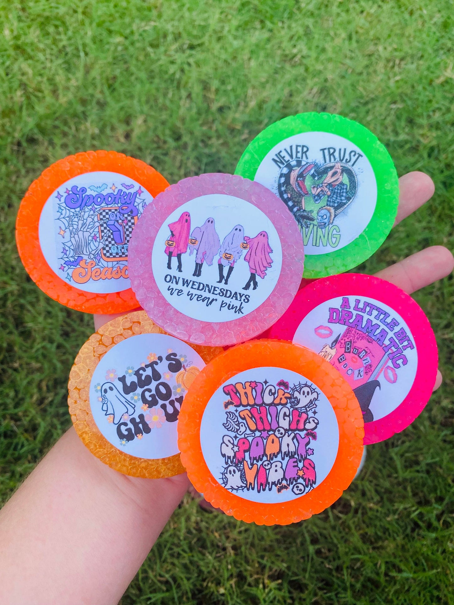 Fall/Halloween Cardstock Freshies, Custom Car Freshies, Wholesale Car Freshies, Aroma Bead Car Scents, Cardstock Car Freshies