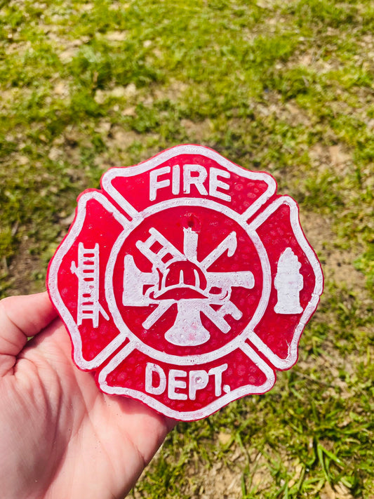 Fire Maltese Car Freshie, Car Scent, Car Freshener, Aroma Bead Freshies