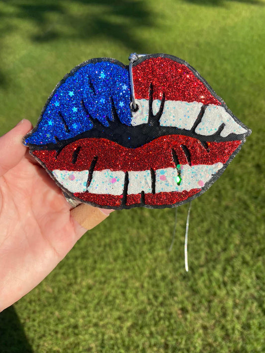 Glitter lips car Freshie, Car Scent, Aroma Bead Car Scents, Western Car FRESHIES, Valentine’s Day FRESHIES