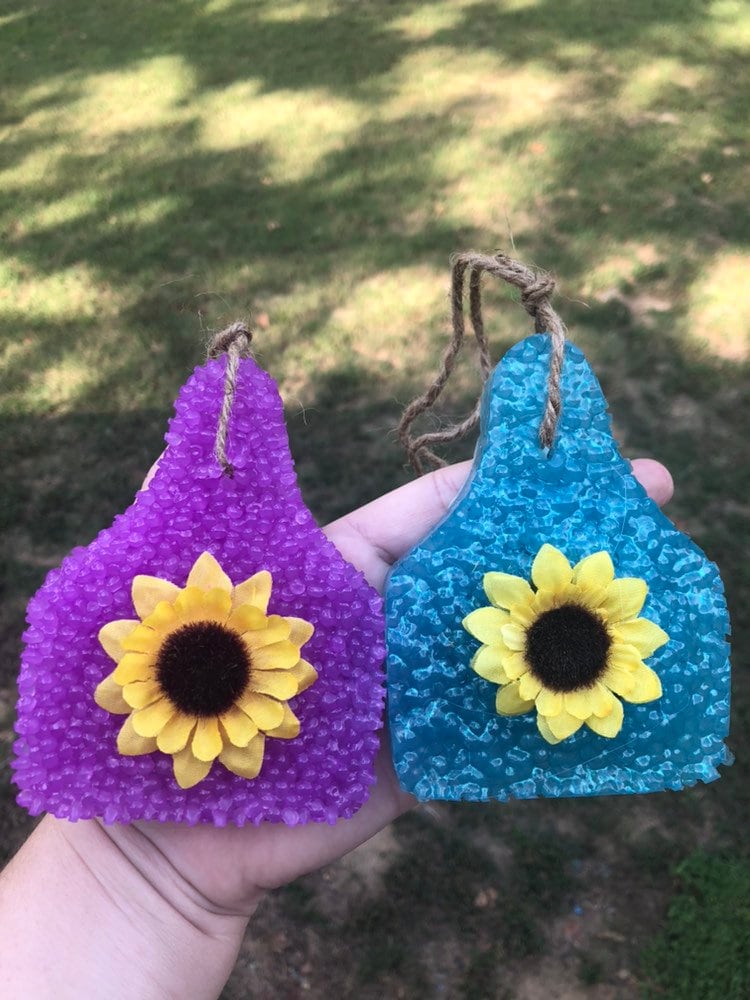Cow Ear Tag Car Freshie Car Scent, Car Freshener, Aroma Bead Freshies, Custom Car Freshies